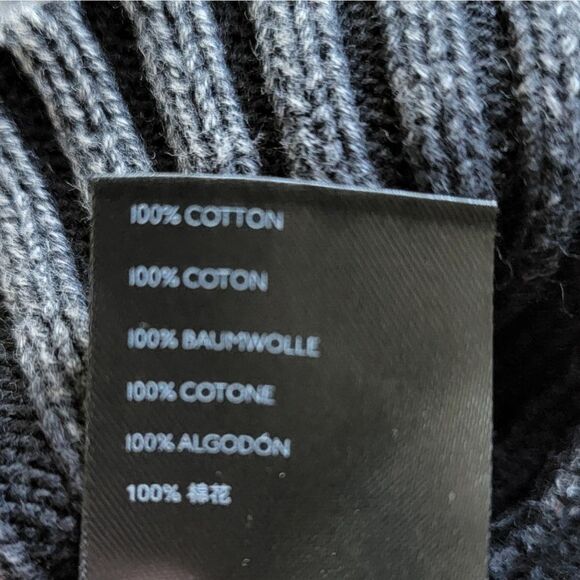 Free People XS Grey Vintage Wash Ribbed Open Shoulder Sweater - Picture 4 of 5